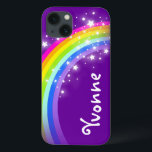 Arc-en-ciel portant le nom de coque d'air ipad vio<br><div class="desc">Un arc-en-ciel lumineux et coloré unique ajoutent votre nom girlie coque ipad. Le coque dit : Yvonne ou personnalisez ce coque avec le nom de votre choix jusqu'à 7 lettres. Un cadeau parfait pour un enfant dynamique. Objet conçu exclusivement par Sarah Trett.</div>