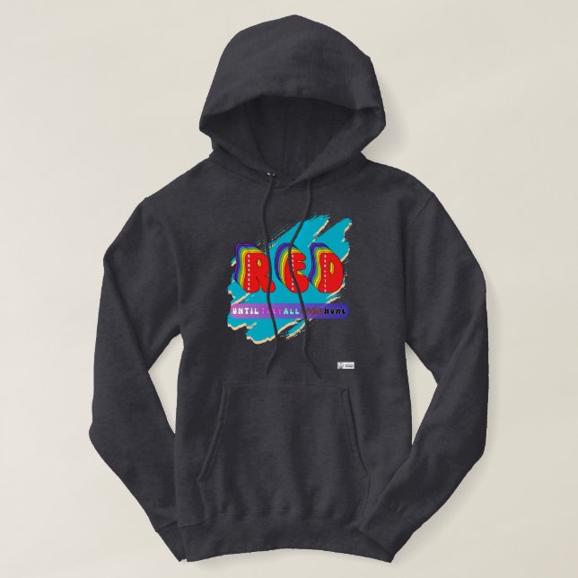 Arc-en-ciel R.E.D. Sweat à capuche – Honorer avec  (Design devant)