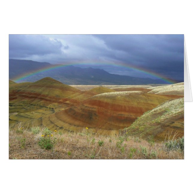 Arc-en-ciel sur les collines peintes (Devant horizontal)