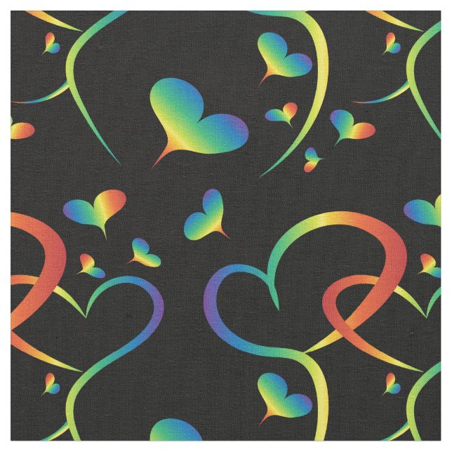 arc-en-ciel tissu valentine (Fermer)