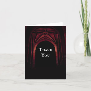 Arc gothique Mariage Merci Cartes de notes