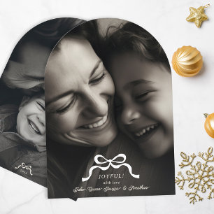 arc moderne tendance 2 photo cartes d'arc de Noël