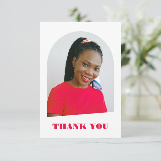 Arc moderne tendance Pink Script Graduation (Debout devant)