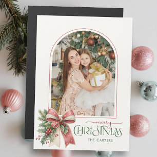 Arc Photo Élégant Nœud Papillon Noël Joyeux Noël