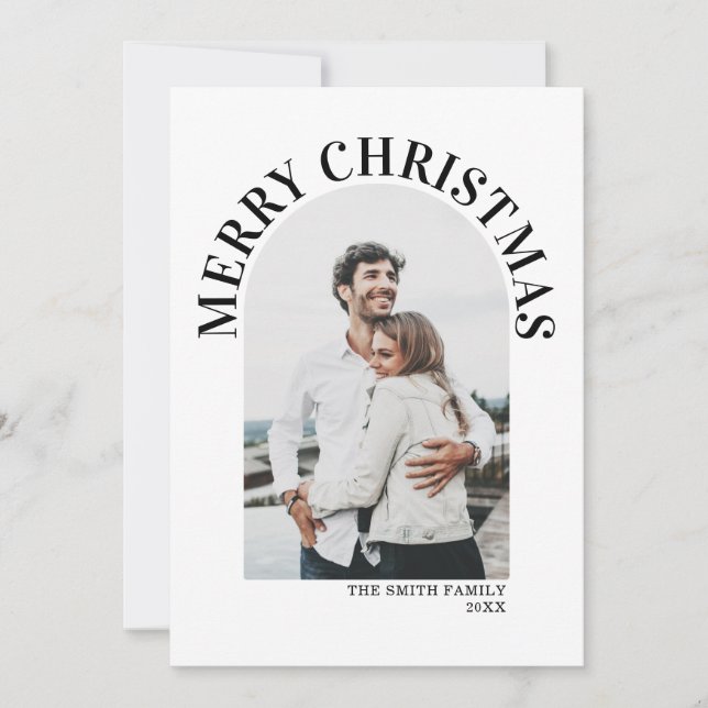 Arc photo moderne Noël minimaliste (Devant)