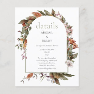 Arc Romance d'automne Mariage Floral