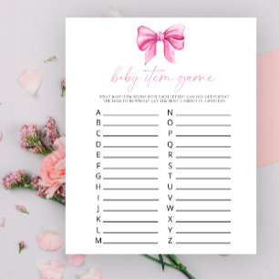 Arc rose - Baby Item Game. Jeu baby shower