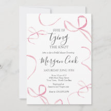 Arc rose Invitation de la douche nuptiale Jouer le