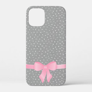 arc rose sur gris et blanc Coque-Mate coque iphone