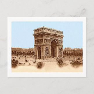 Arc vintage de Triomphe Cartes pour notes