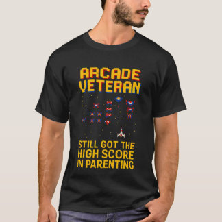 Arcade Papa Pixel Art - T-Shirt Retro Gamer