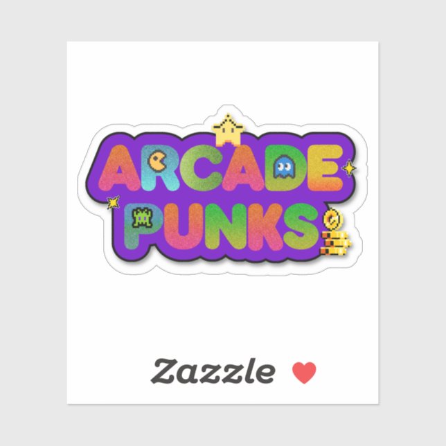 Arcade Punks Logo Sticker (Feuille)
