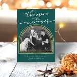 Arch Frame Noël Grossesse Faire-part<br><div class="desc">Lovely arched-themed photo Christmas card. Easy to personalize with your details. Please est utilisée sur touch with me via chat if ou have questions about the artwork or need customization. PLEASE NOTE: For assistance on orders,  shipping,  product information,  etc.,  contact Zazzle Customer Care directly https://help.zazzle.com/hc/en-us/articles/221463567-How-Do-I-Contact-Zazzle-Customer-Support-.</div>