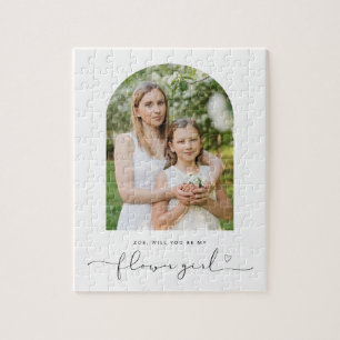 Arch frame sera-tu mon puzzle fille fleur