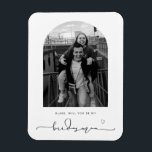 Arch Frame Seras-tu mon Bridesman Magnet<br><div class="desc">Minimaliste et moderne serez-vous mon porte-parole de proposition magnétique. Pour une personnalisation plus avancée de cette conception,  par exemple la modification de la disposition,  de la police ou de la taille du texte,  cliquez sur le bouton "PERSONNALISER" ci-dessus. Veuillez me contacter pour toute question !</div>