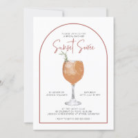 Arch Minimaliste Cocktail Bridal Shower Invitation