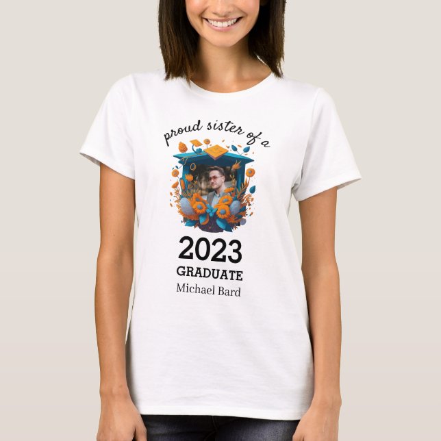 Arch Photo Fier Soeur du T-shirt 2023 Graduate (Devant)