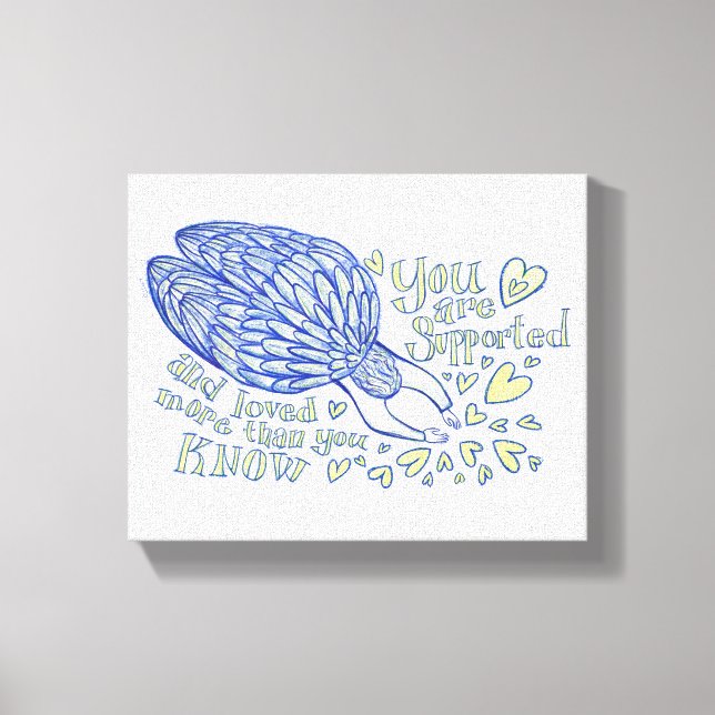 Archange Michael Peinture Toile Enveloppée Art (Recto)