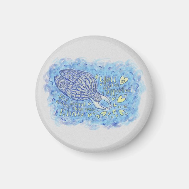 Archangel Michael Art sur mesure Aimant frigo (Devant)