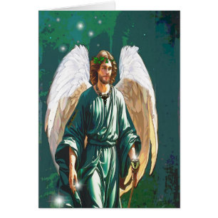 Archangel Raphael Angel Healing Art Grealing Card