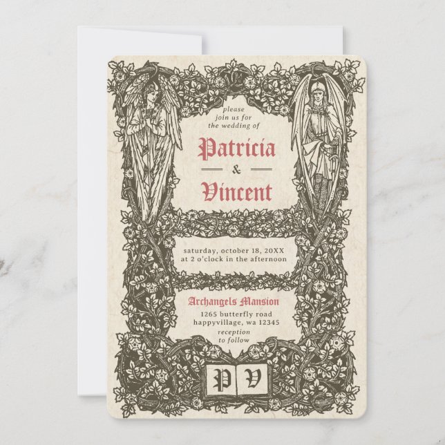 Archangels Wedding Invitation (Devant)