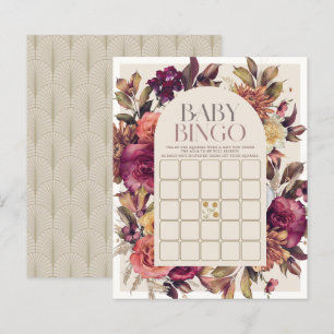 Arche à couronne d'automne Tan Baby shower Bingo J