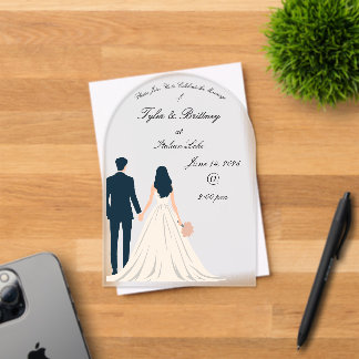 Arche acrylique Faire-part de mariage - "Regard su