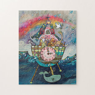 Arche de Noé avec Puzzle arc-en-ciel