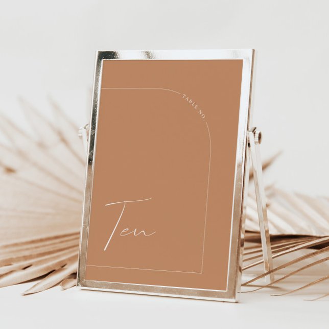 Arche de rouille Boho Tableau Dix Numéro De Table (Boho Rust Arch Table Ten Table Number)