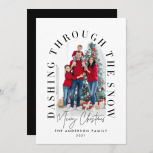 Arche de typographie moderne 1 photo noir Noël