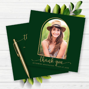 Arche d'or verte Merci de graduation photo