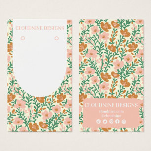 Arche florale rose vertÉcouter bijoux carte d'affi