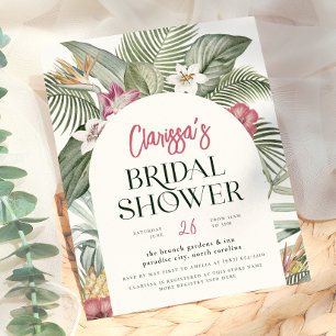 Arche Florale Tropicale de Budget Fête de Mariage