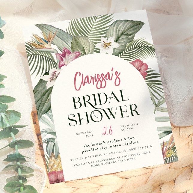 Arche Florale Tropicale de Budget Fête de Mariage  (Créateur téléchargé)