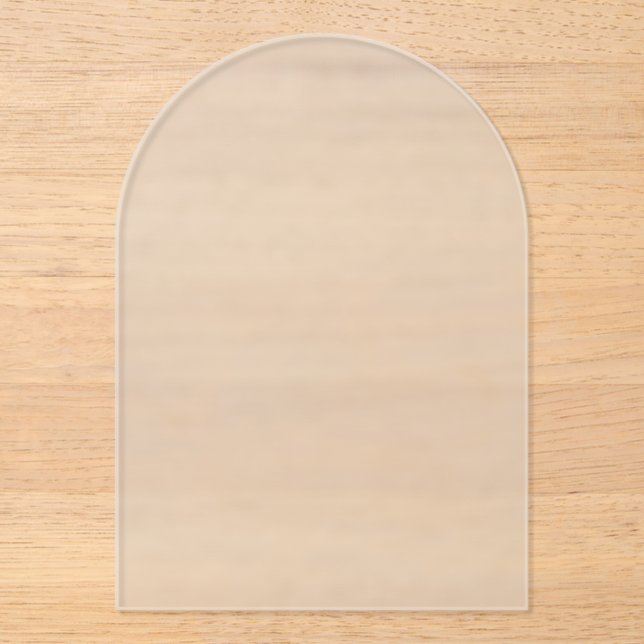 Arche givrée Faire-part de mariage acrylique (Recto)