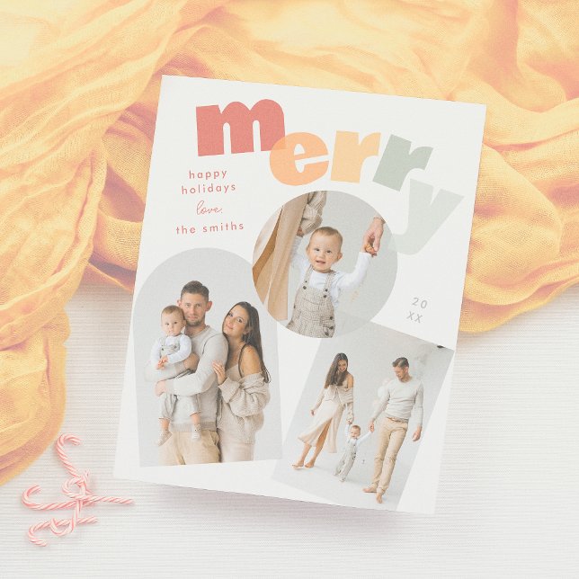 Arche Joyeuse moderne Noël Photo Collage Budget (Créateur téléchargé)