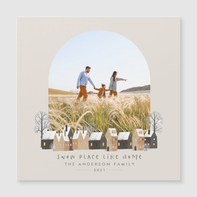 Arche photo de Noël nordic naturel moderne (Devant)