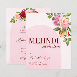 Arche rose avec invitation budget rose