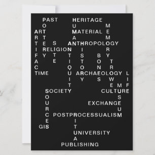 Archéologie et anthropologie Mots-croisés Puzzle