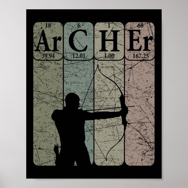 Archer Tableau Périodique Eléments Chasse De Bow T (Devant)
