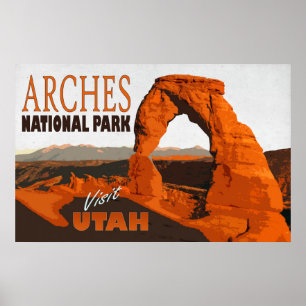 Arches National Park, Utah Poster Vintage voyage