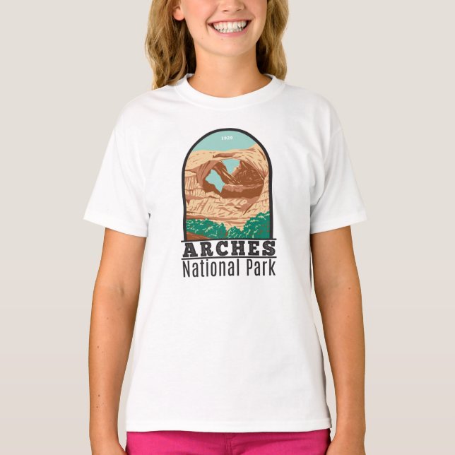 Arches Parc National Double Arc T-Shirt Vintage (Devant)
