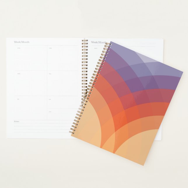 Arches pastel violettes, orange et bleues (Devant avec enveloppe)