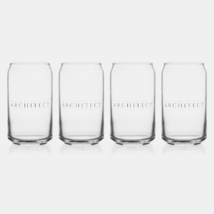 ARCHITECT Verres à boire 16 oz (4) / Noir