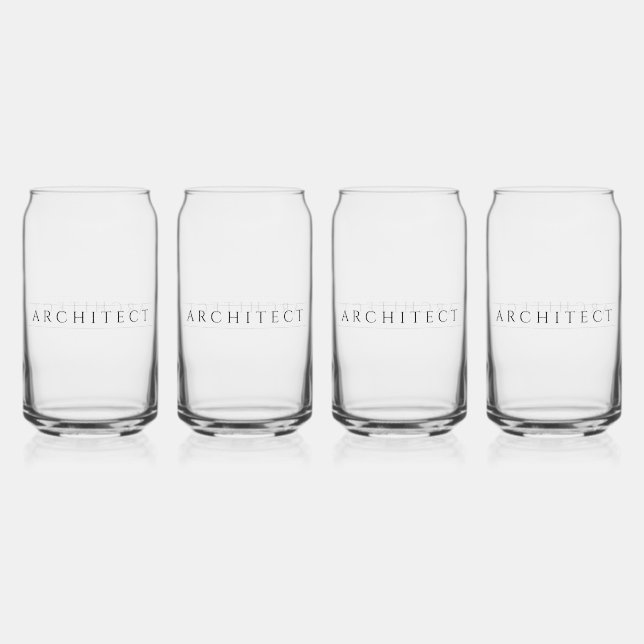ARCHITECT Verres à boire 16 oz (4) / Noir (Recto)