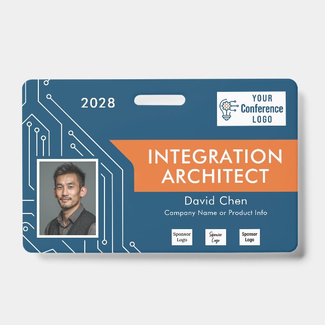 Architecte de technologie de circuits Badge photo  (Avant)