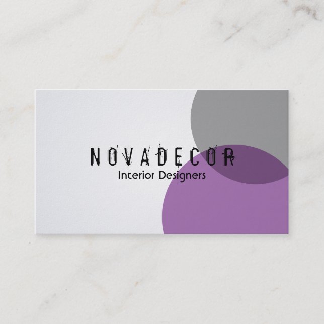 Architecte intérieur - cartes de visite (Devant)