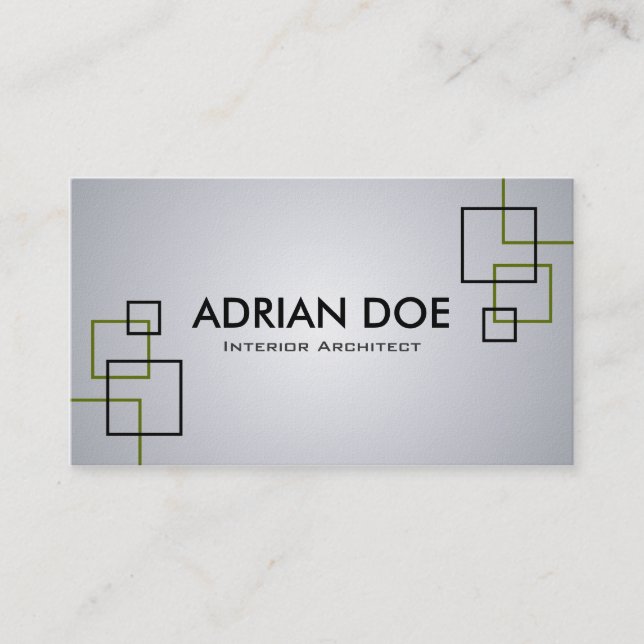 Architecte intérieur - cartes de visite (Devant)