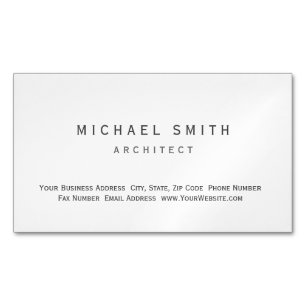 Architecte Moderne Simple Carte de visite minimal