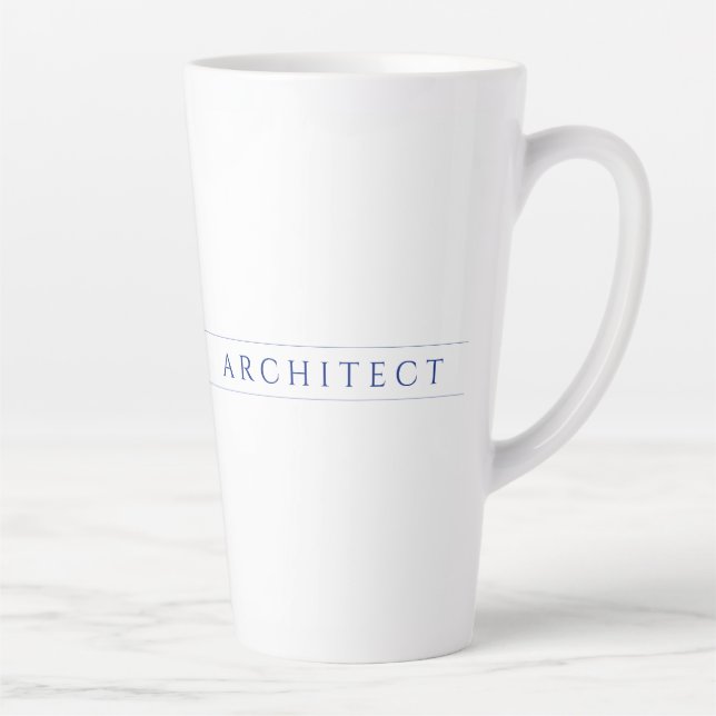 ARCHITECTE Tall Latte Mug / Navy (Droite)